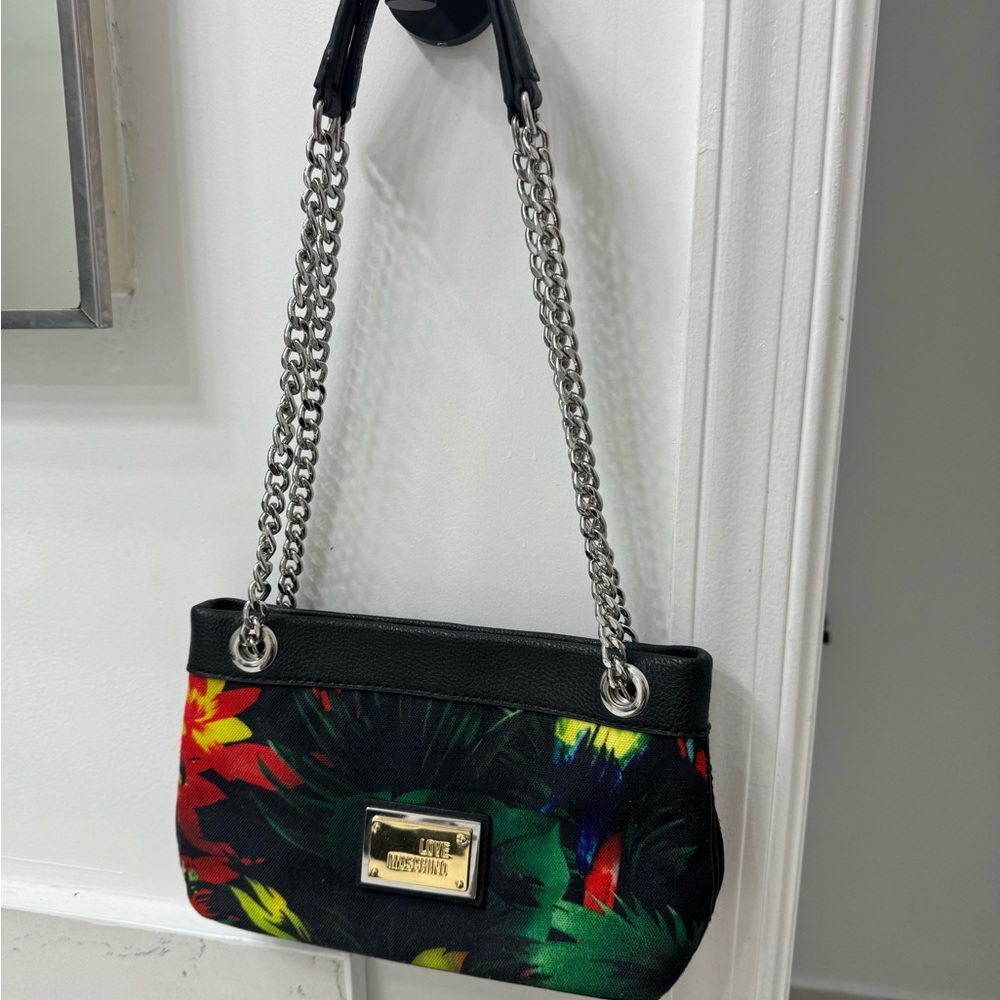 Love Moschino Black and Multicolor Mini Bag